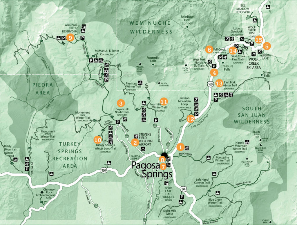 Trail Information & Maps - Pagosa Springs Nordic Club